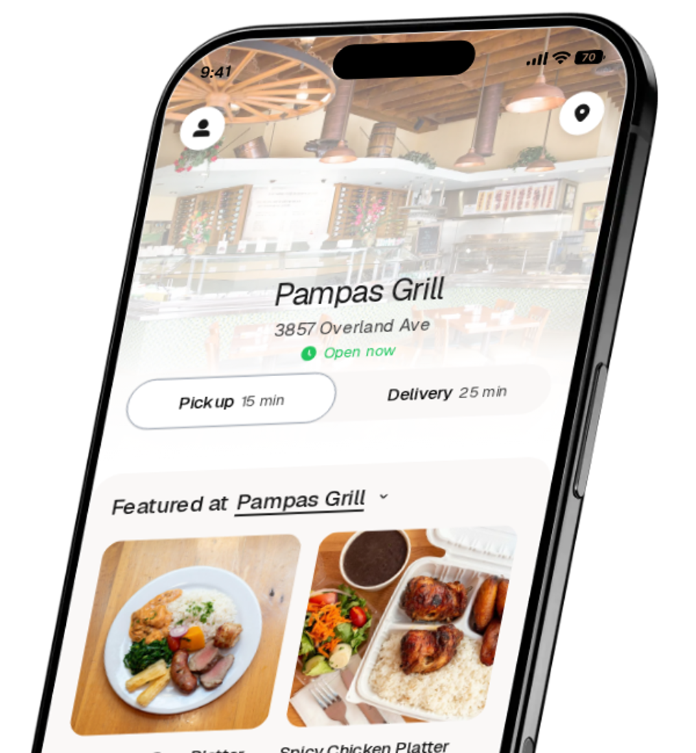 Pampas Grill app preview