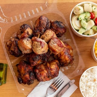 12 Pieces Mixed Chicken: Garlic, Spicy & Chicken with Bacon