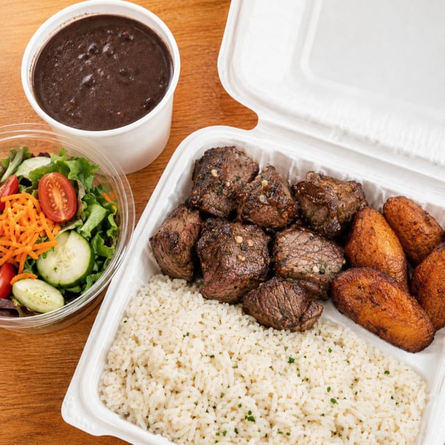 Garlic Beef Platter.