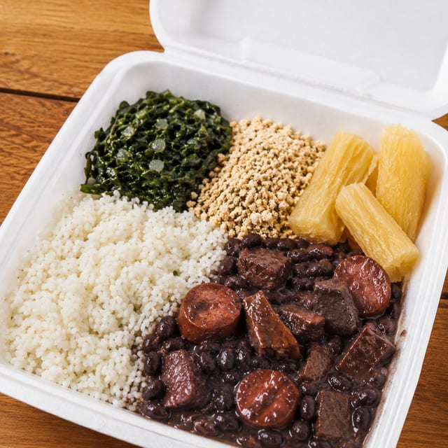 Feijoada Platter (Brazilian Black Bean Stew).
