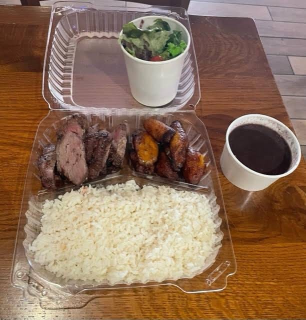 Garlic Beef Platter.